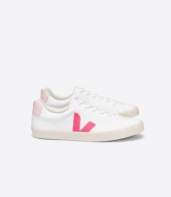 Adults Outlet Veja Esplar Se καμβα Rose Fluo Petale ασπρα ροζ | DGRKV75202