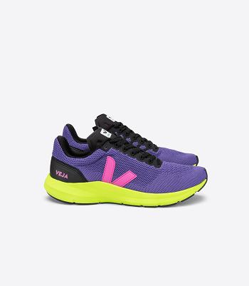 Adults Outlet Veja Marlin Lt V-knit Ultraviolet Jaune Fluo μωβ | PGRQX64754