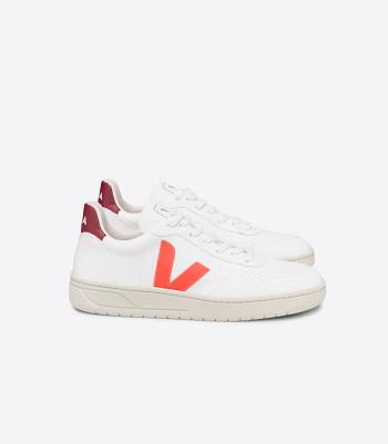 Adults Outlet Veja V-10 Cwl Fluo Marsala ασπρα πορτοκαλι | GRNEJ25559