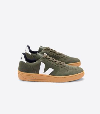 Adults Outlet Veja V-10 σουετ Mud Gum Sole ασπρα | TGRPQ74240