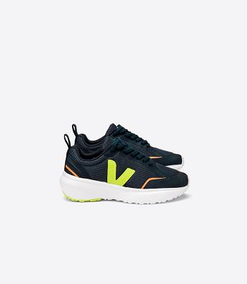 Kids Outlet Veja Canary Laces Alveomesh Nautico Jaune Fluo μαυρα | FGRHY71797