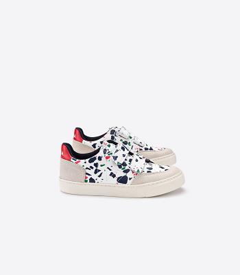 Kids Outlet Veja V-12 δερματινα Terrazzo Pekin ασπρα | XGRGW51368