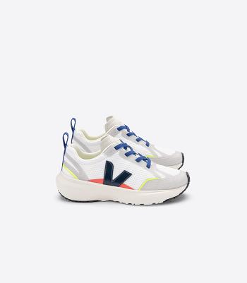 Kids Vegan Veja Canary Elastic Laces Alveomesh Nautico ασπρα | PGRQX66805