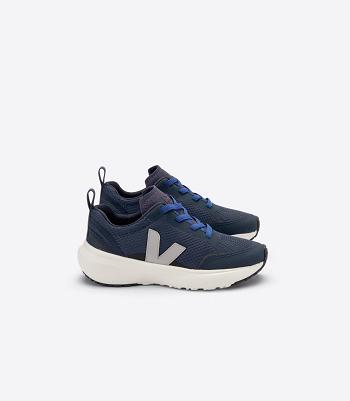 Kids Vegan Veja Canary Elastic Laces Alveomesh Nautico Oxford γκρι | YGRGT33097